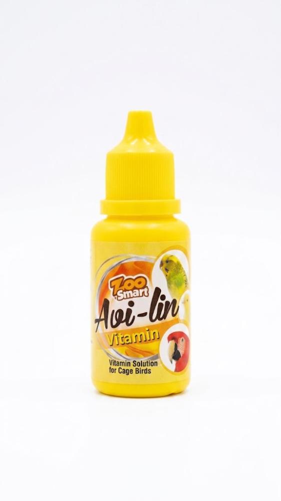 قطرات أفي لين فيتامينات لطيور الأقفاص - زو سمارت (Zoo Smart Avi-lin Vitamin Solution 30ml)