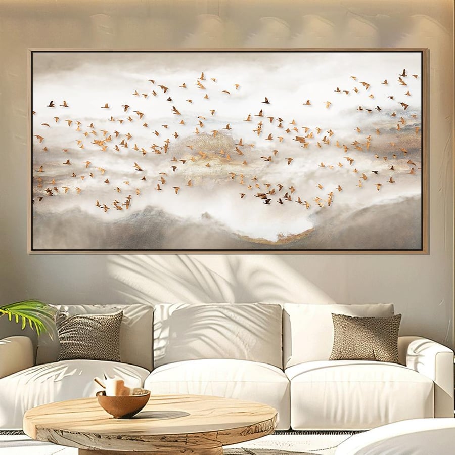 لوحة فن تجريدي تصميم عصري