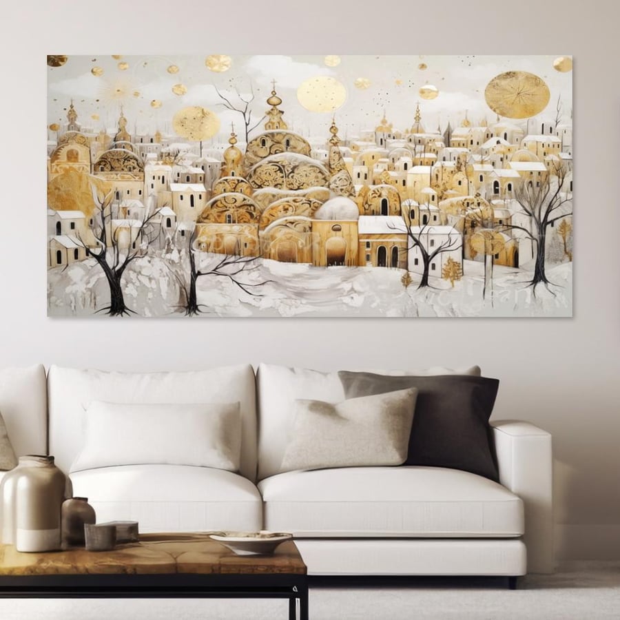 لوحة جدارية فنية بتصميم عصري أنيق