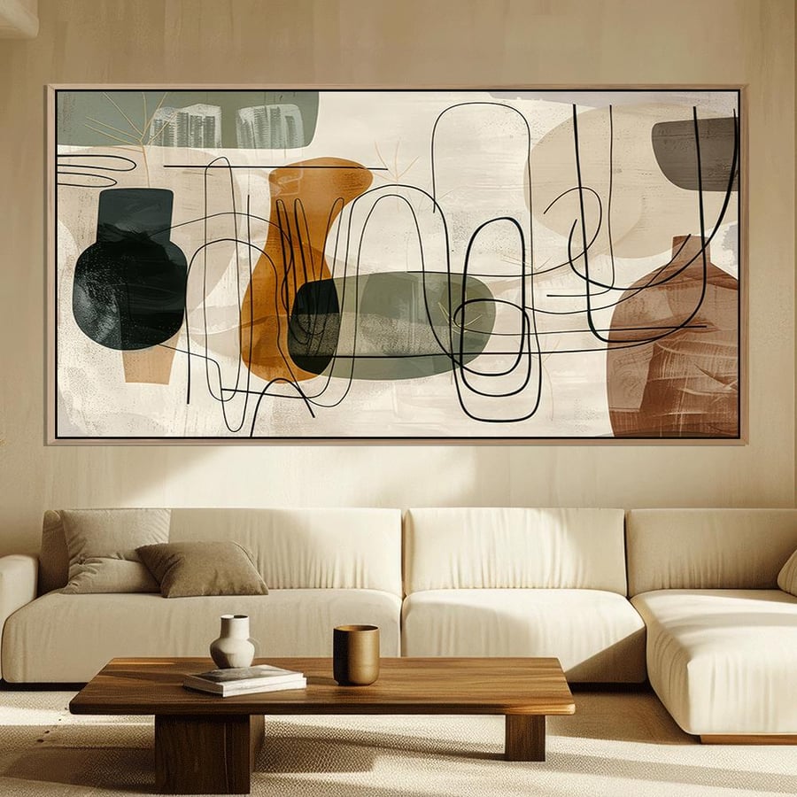 لوحات فن تجريدي تصميم عصري