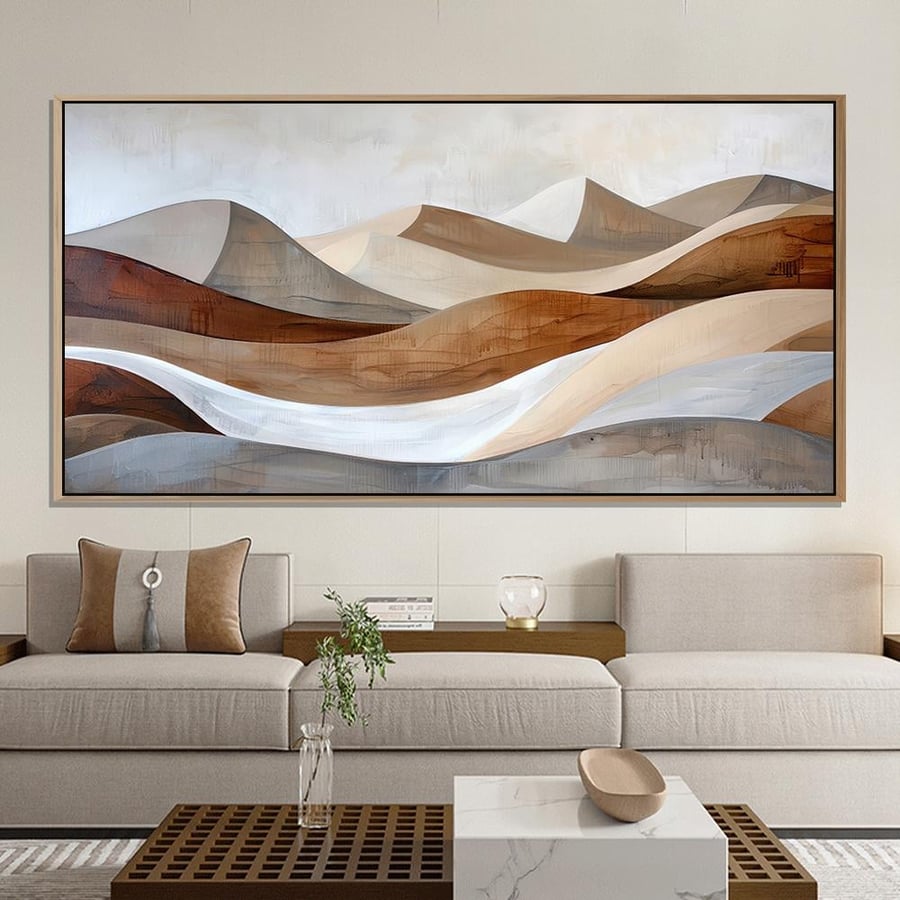 لوحة فن تجريدي تصميم عصري