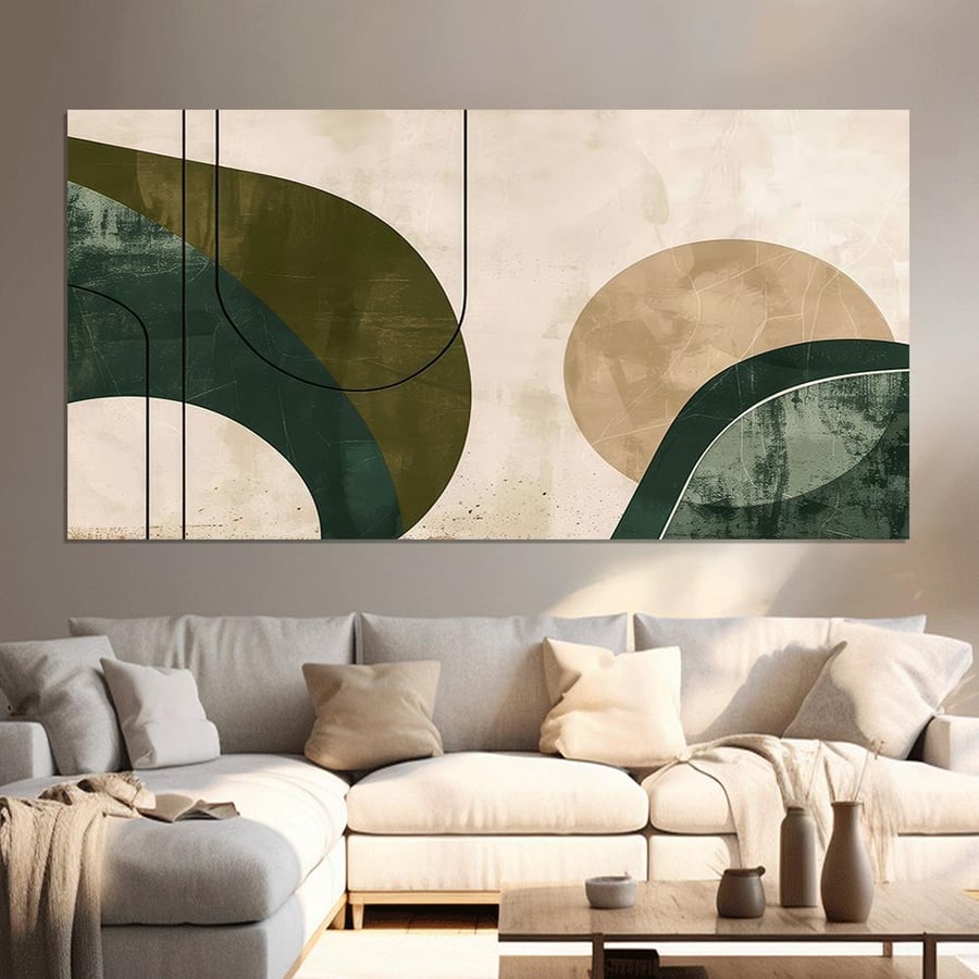 لوحة فن تجريدي تصميم عصري