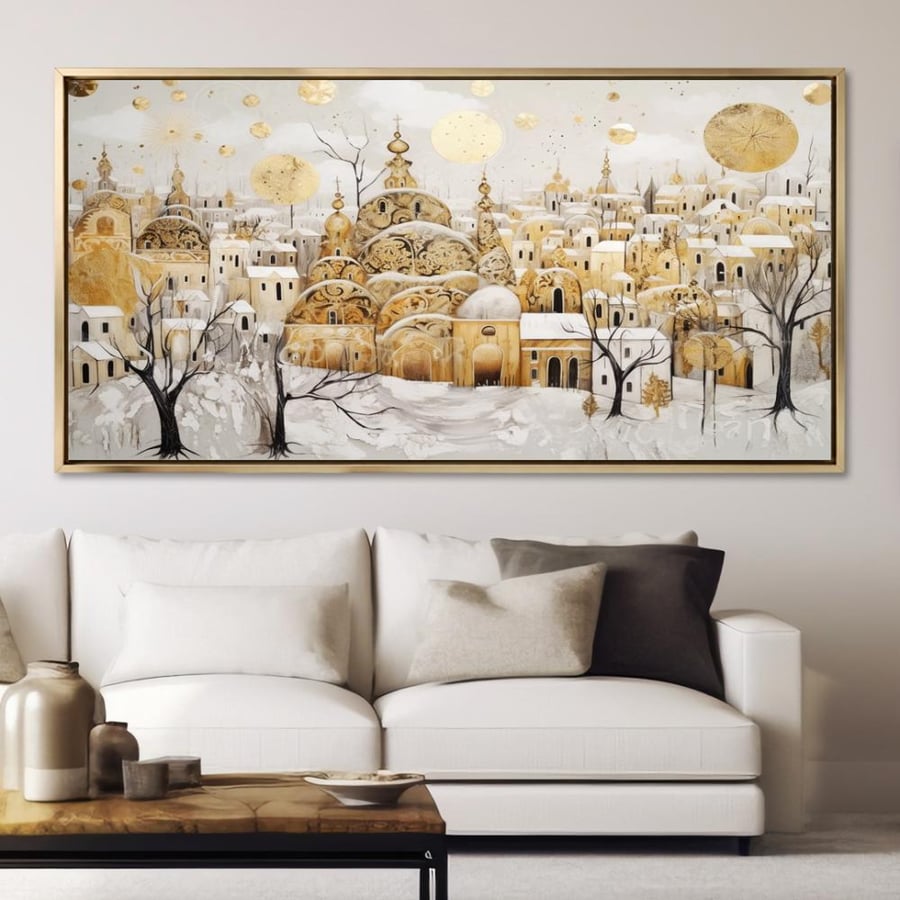 لوحة جدارية فنية بتصميم عصري أنيق