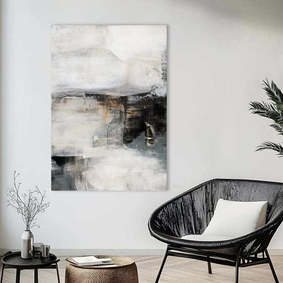 Abstract art painting, elegant design