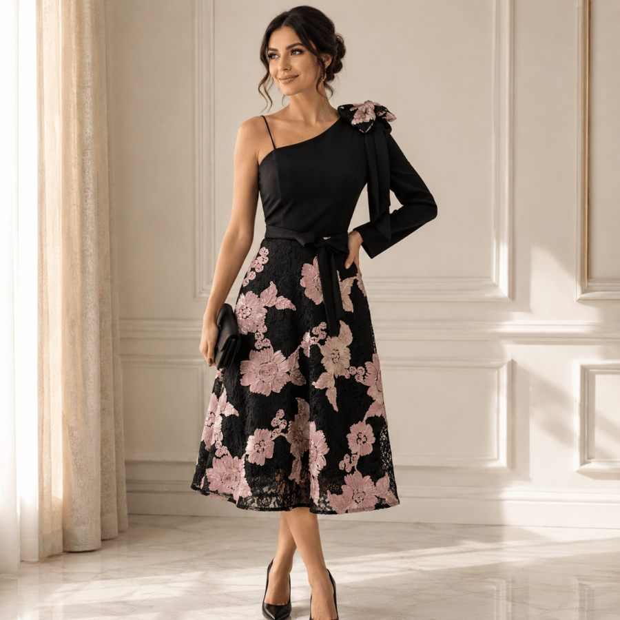 Soft Barbie dress with lace
