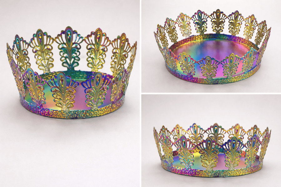 Golden Crown Shisha Tray