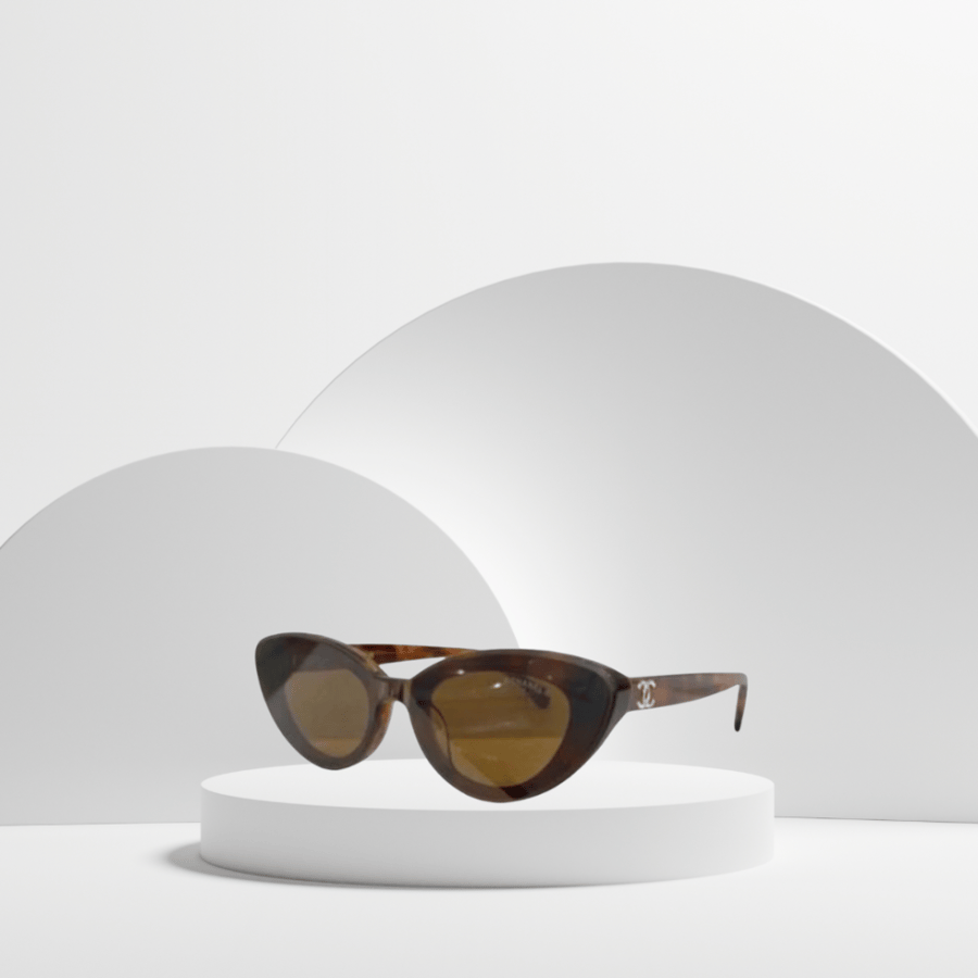 Chanel Brown Cat Eye Glasses