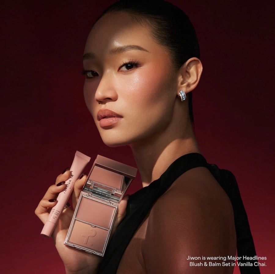 PATRICK TA  Major Headlines Double-Take Crème & Powder Blush Duo & Lip Balm Makeup Gift Set