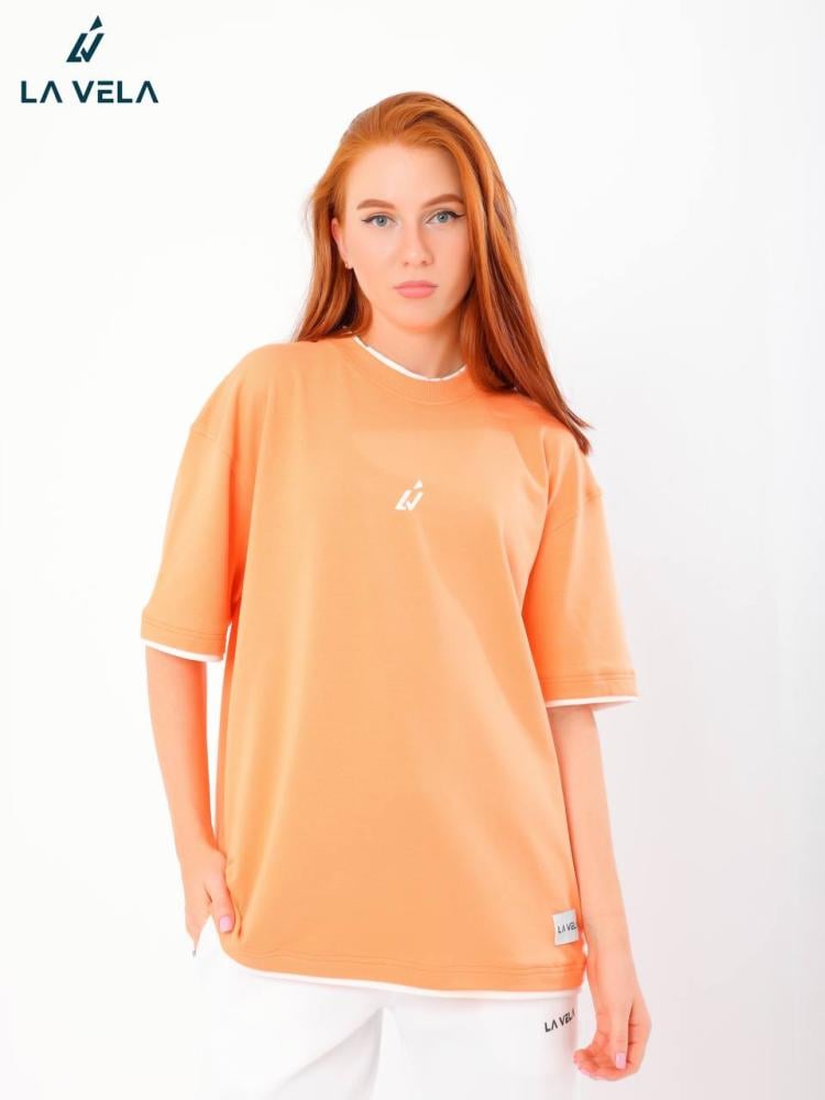 Plain T-shirt with white edges