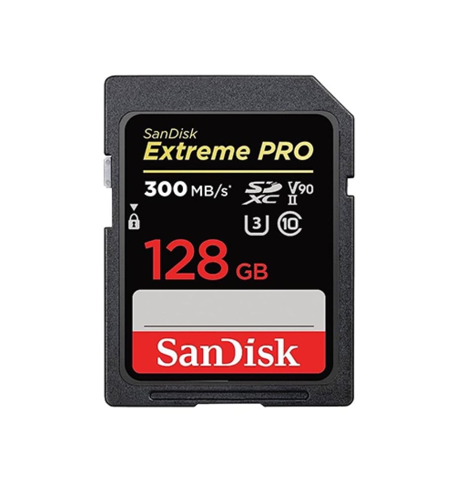 بطاقة ذاكرة SanDisk Extreme PRO SD 128GB بسرعة 300MB/s