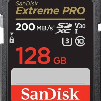 بطاقة ذاكرة SanDisk Extreme PRO SD 128GB بسرعة 200MB/s