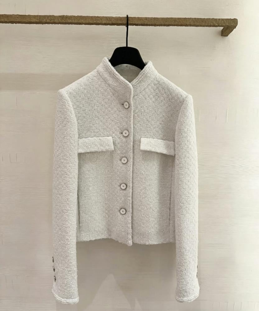 White Tweed Jacket 2026 سترة شانيل تويد ابيض Chanel Spring-Summer 2026