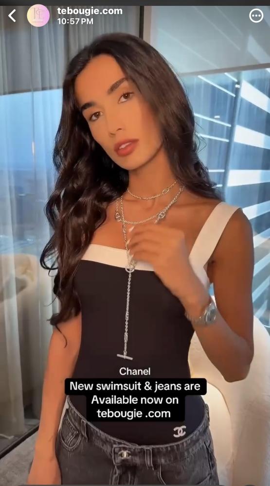 2026 Chanel coco beach black whit swimsuit مايوه شانيل أسود  كوكو بيتش