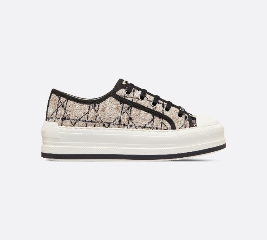 dior tweed sneakers shoes 2025 حذاء ديور سنيكر رياضي تويد بيج أسود