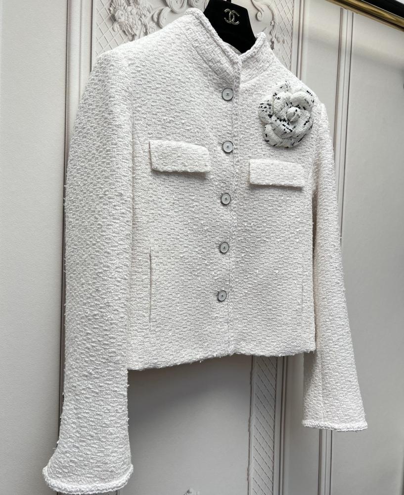 White Tweed Jacket 2026 سترة شانيل تويد ابيض Chanel Spring-Summer 2026