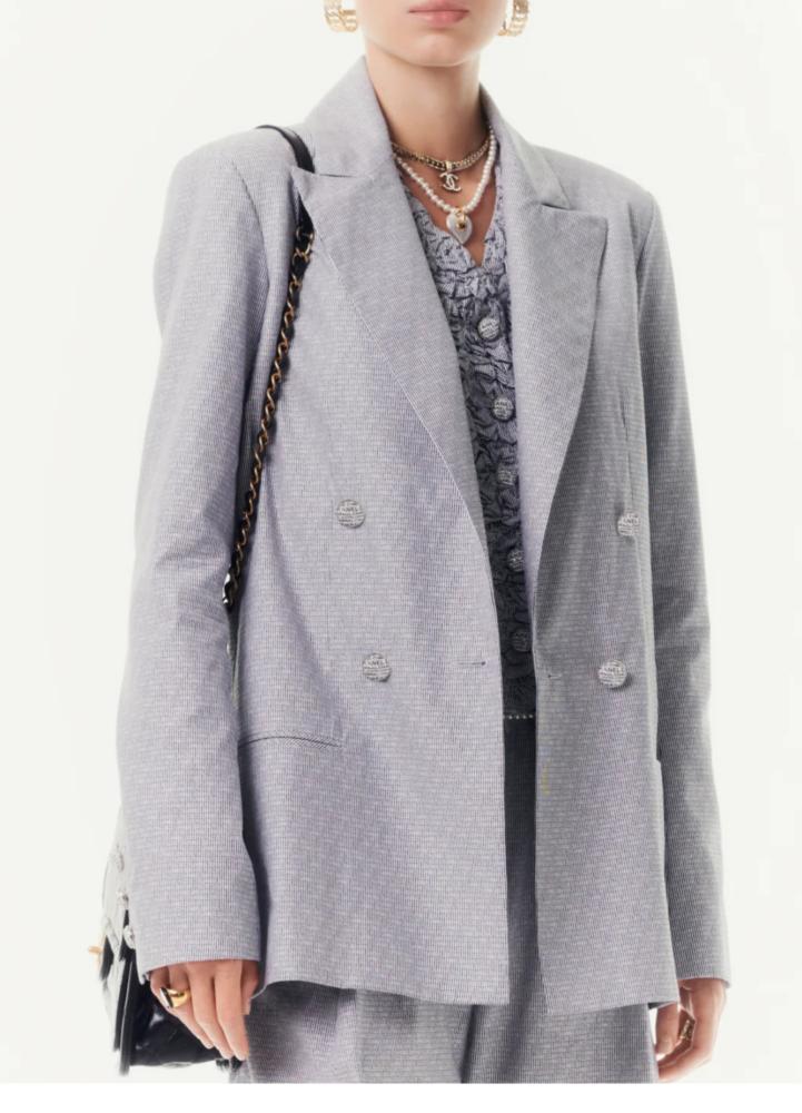 2024 Gray Chanel Formal Jacket