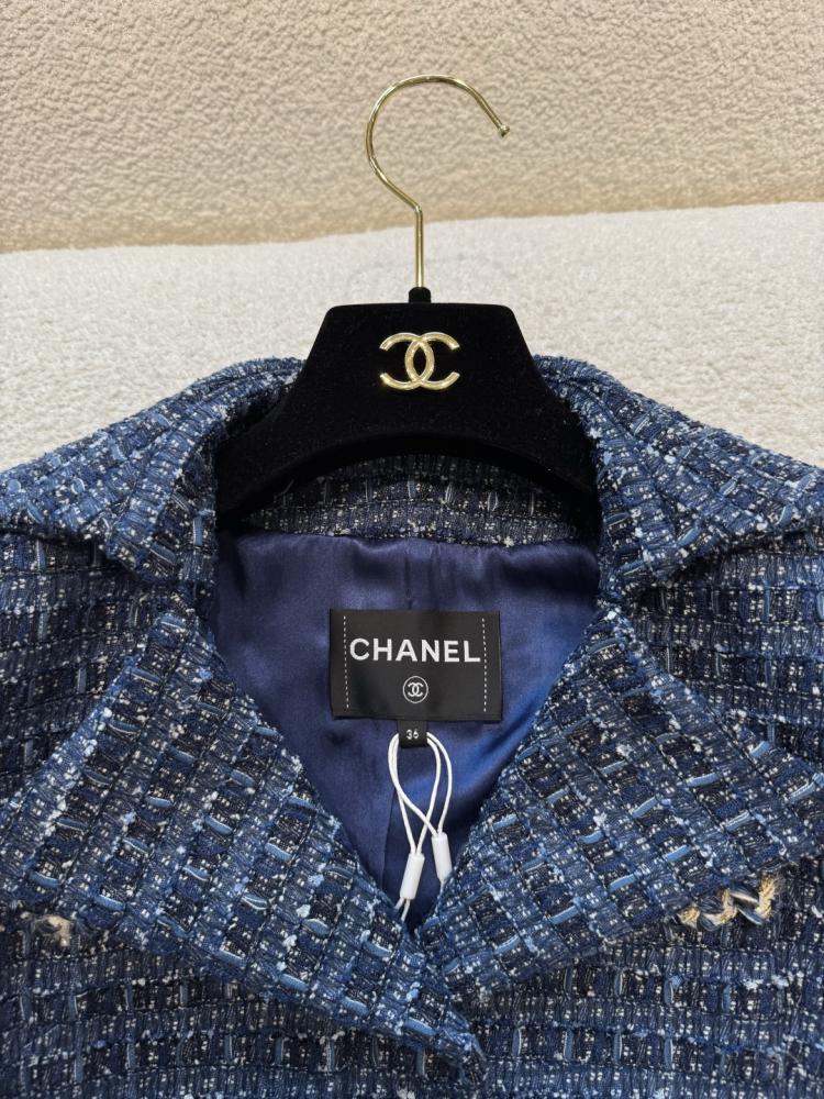 2025 Chanel tweed jacket  سترة شانيل جاكيت تويد كحلي