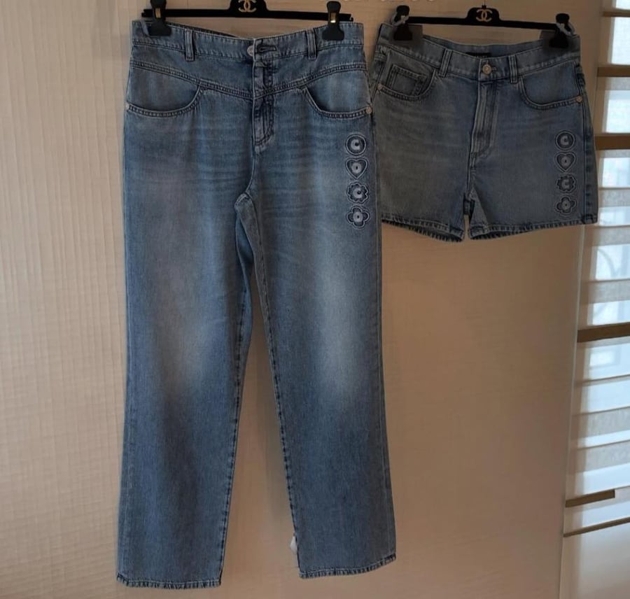 شورت شانيل دينم  شاطئ كوكو بيتش أزرق 2025 Chanel Coco Beach shorts