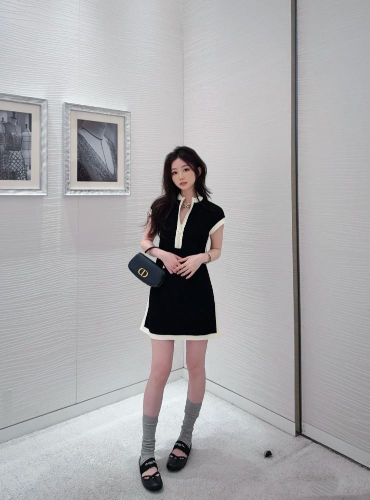 2025 فستان ديور ديوريفيرا أسود نجمة  Dior Dioriviera dress stars
