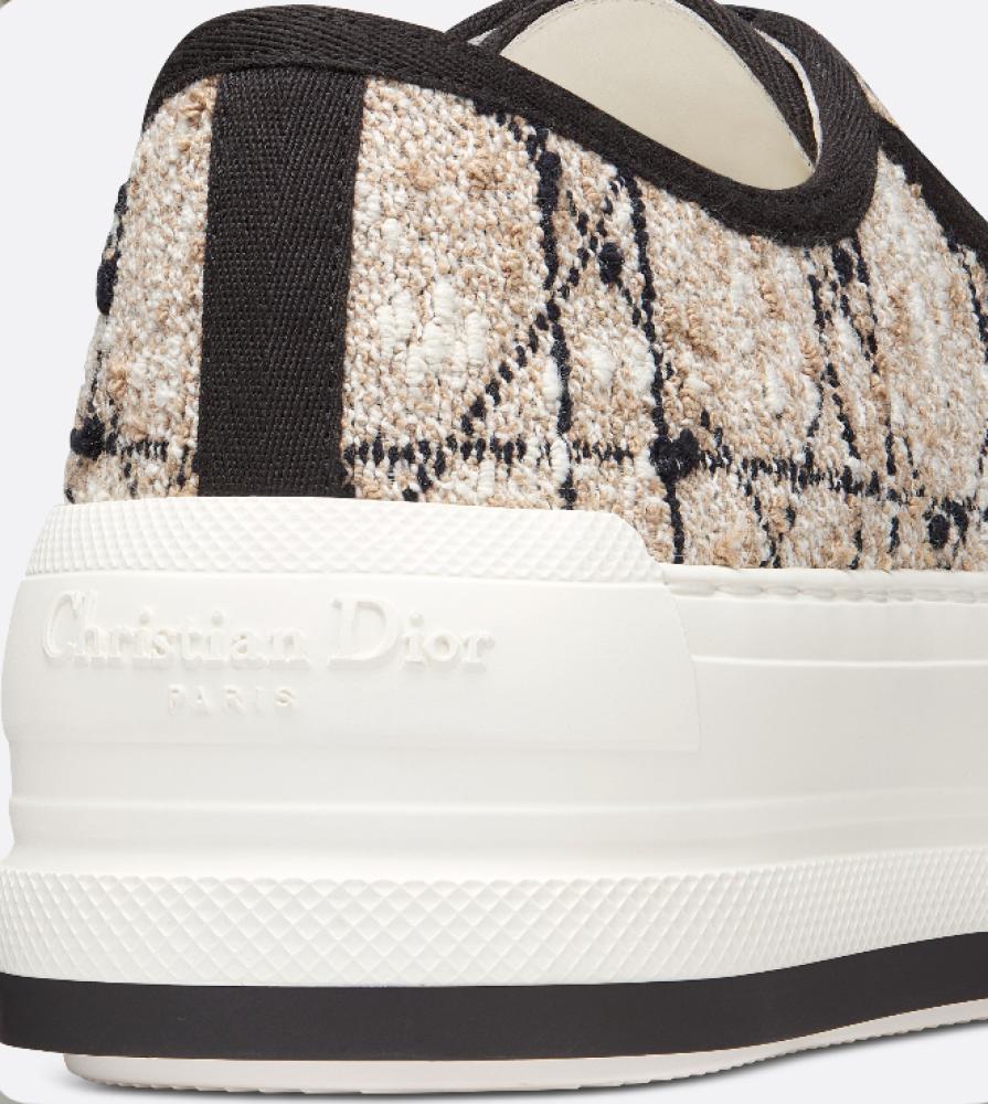 dior tweed sneakers shoes 2025 حذاء ديور سنيكر رياضي تويد بيج أسود