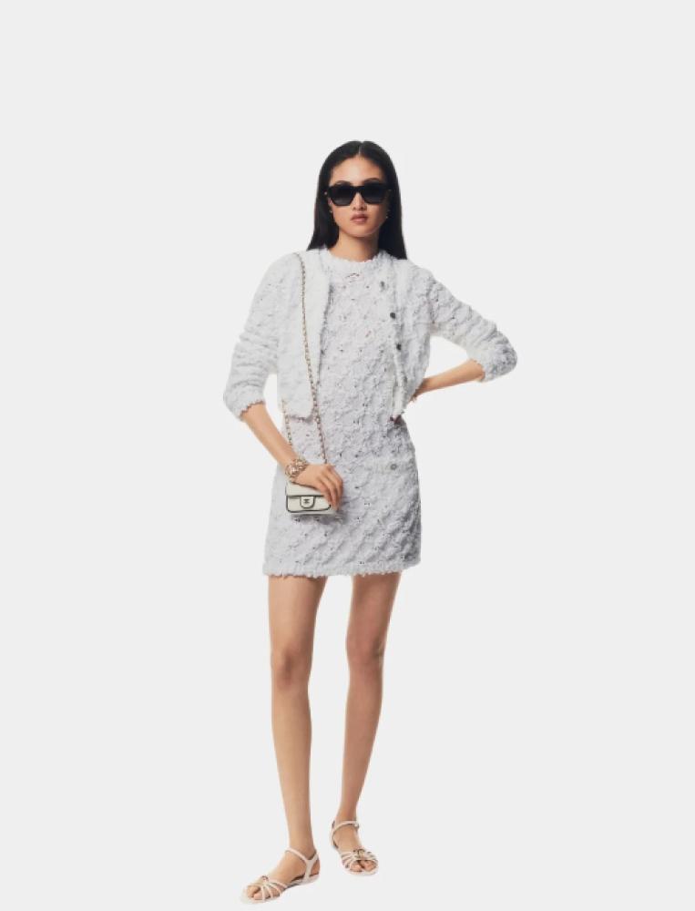 CHANEL 25P WHITE CARDIGAN 2025 كارديجان شانيل قطني أبيض جاكيت كارد