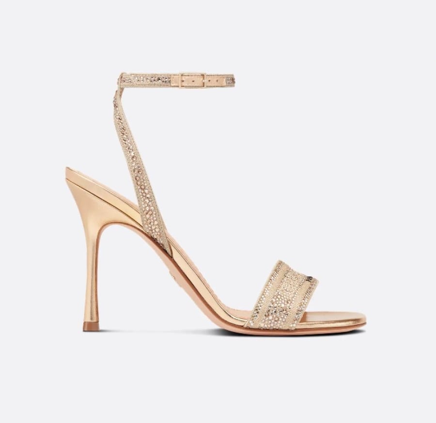 Dior gold sandals high heels DIOR كعب جزمة ديور صندل بكعب رائع