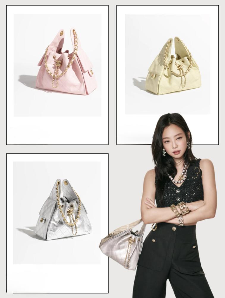 THE CHANEL 25 SILVER HANDBAG CHANEL 25 حقيبة شانيل جلد فضي معدن ذهبي
