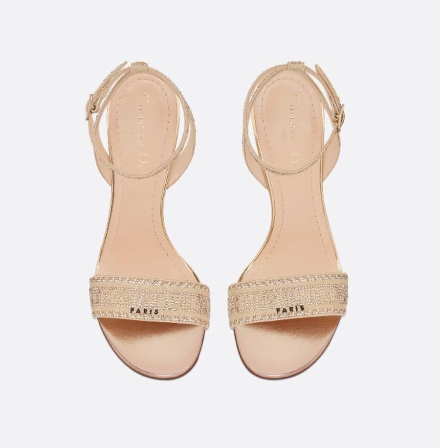 Dior gold sandals high heels DIOR كعب جزمة ديور صندل بكعب رائع