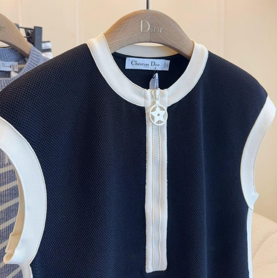 2025 فستان ديور ديوريفيرا أسود نجمة  Dior Dioriviera dress stars