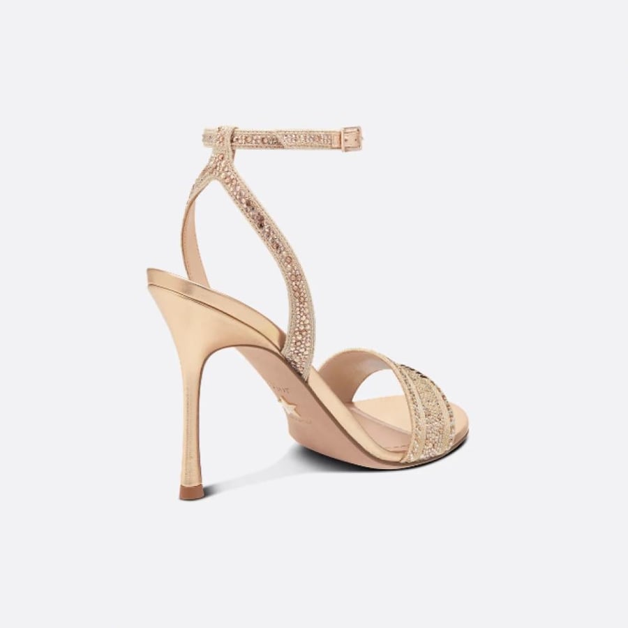 Dior gold sandals high heels DIOR كعب جزمة ديور صندل بكعب رائع
