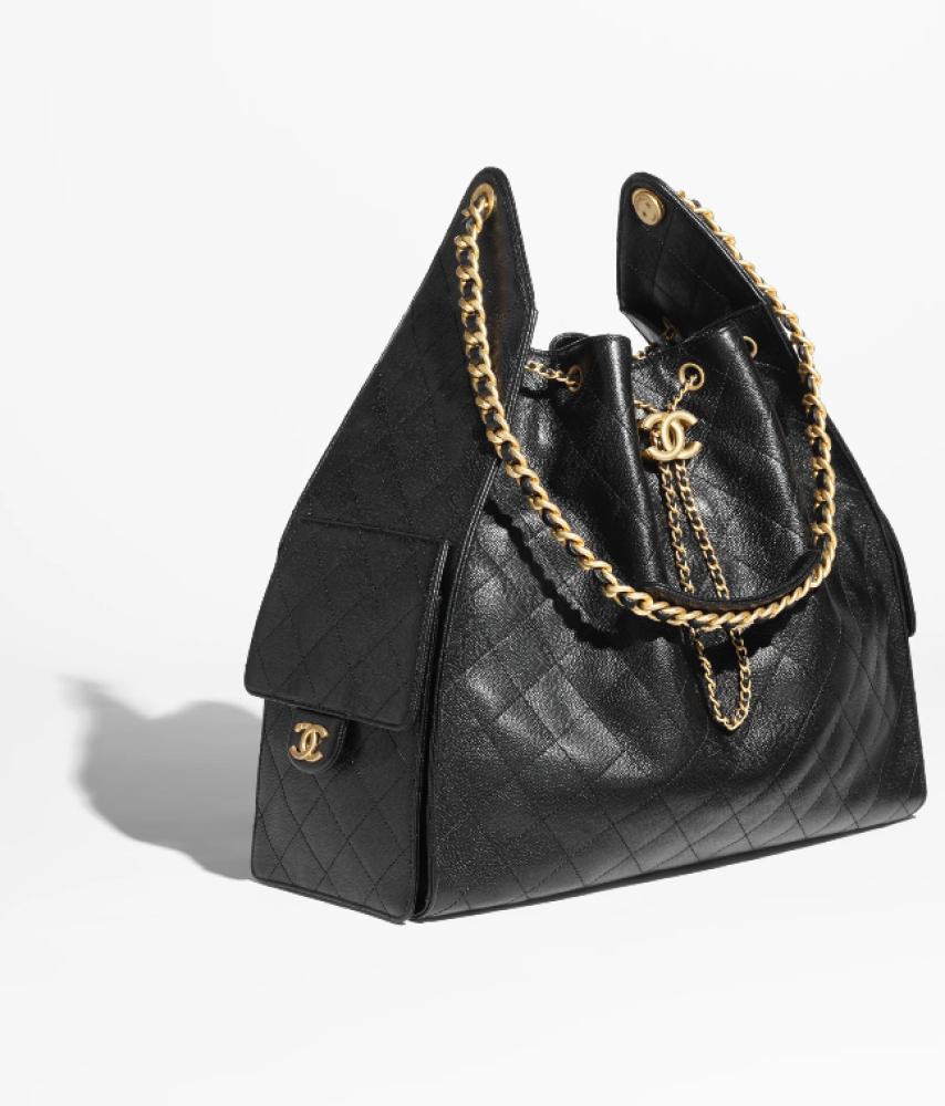THE CHANEL 25 HANDBAG CHANEL 25 حقيبة يد شانيل شنطة  جلد أسود