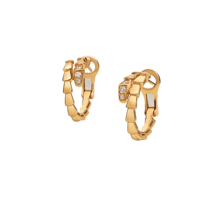 أقراط حلق بولغاري سيربنتي ذهبي  BVLGARI gold Serpenti earrings