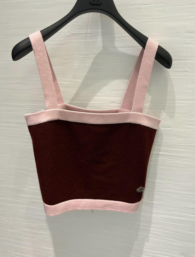 2025 CHANEL METIERS DART TANK TOP توب شانيل ميتيه دي ارت
