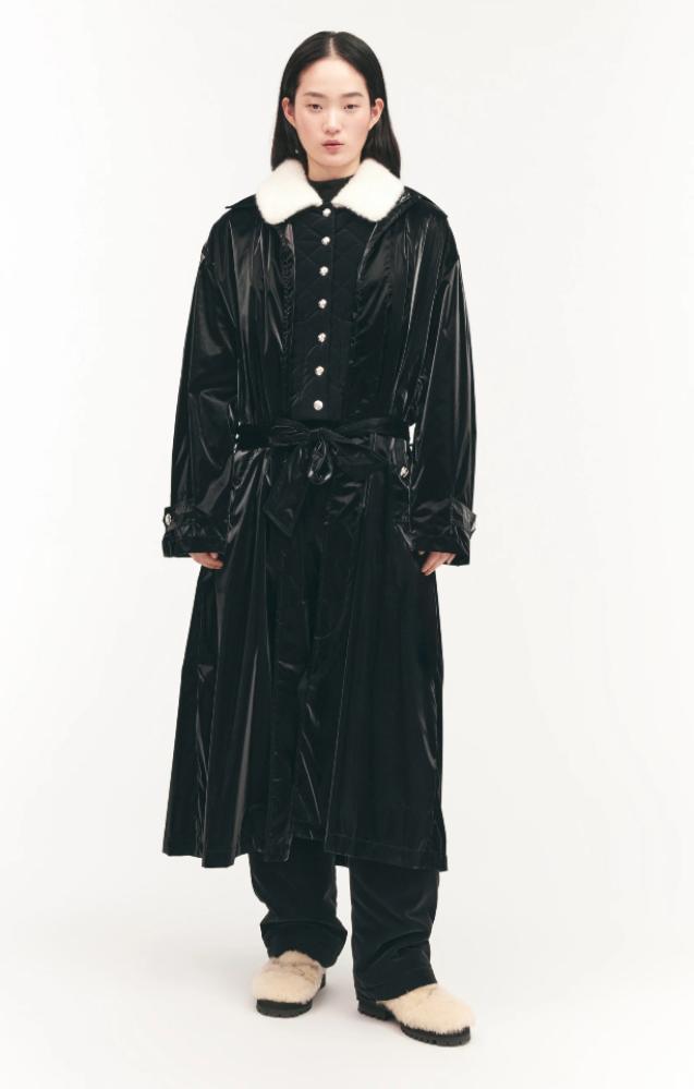 Chanel coco neige black wool blouson 2024  شانيل جاكيت أسود