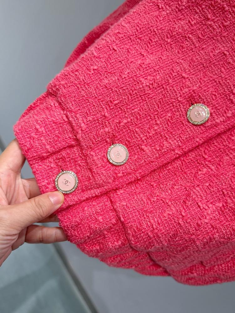 Chanel Pink Tweed Jacket 2026 سترة شانيل جاكيت وردي تويد