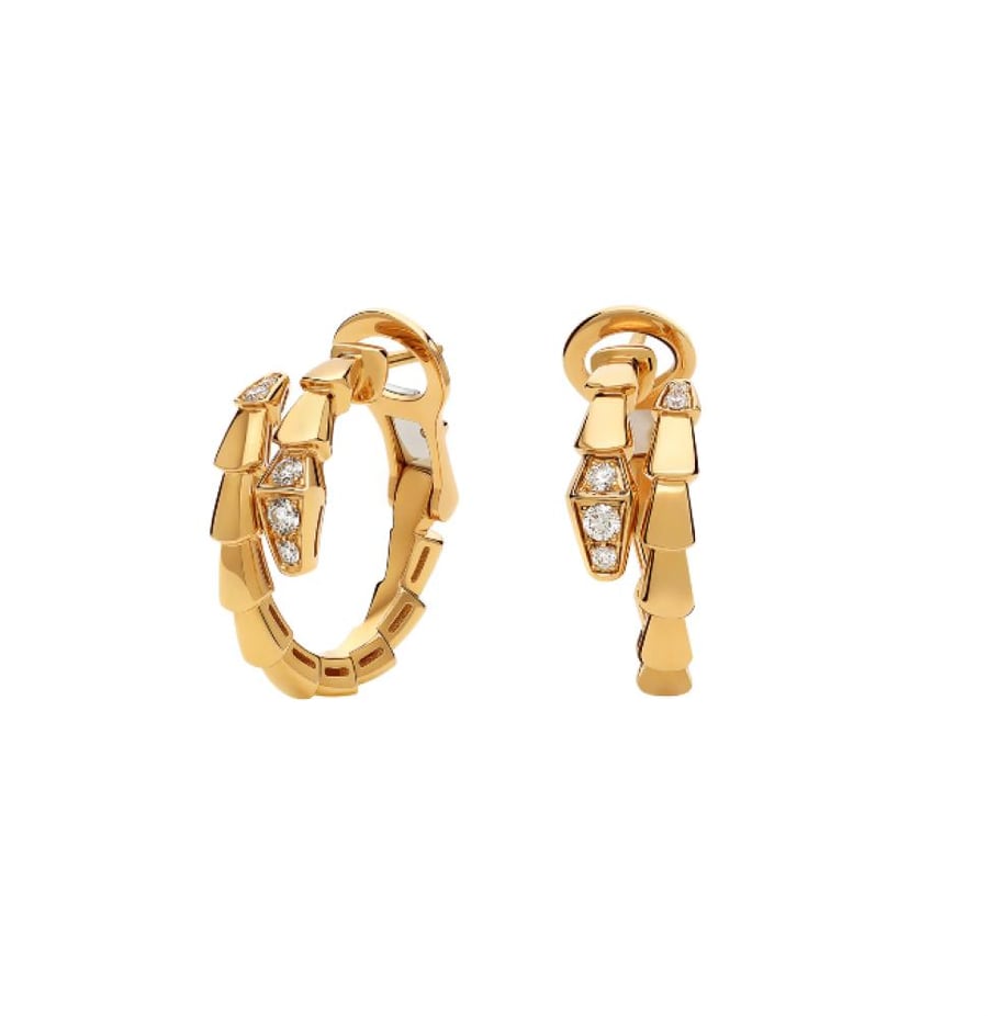 أقراط حلق بولغاري سيربنتي ذهبي  BVLGARI gold Serpenti earrings