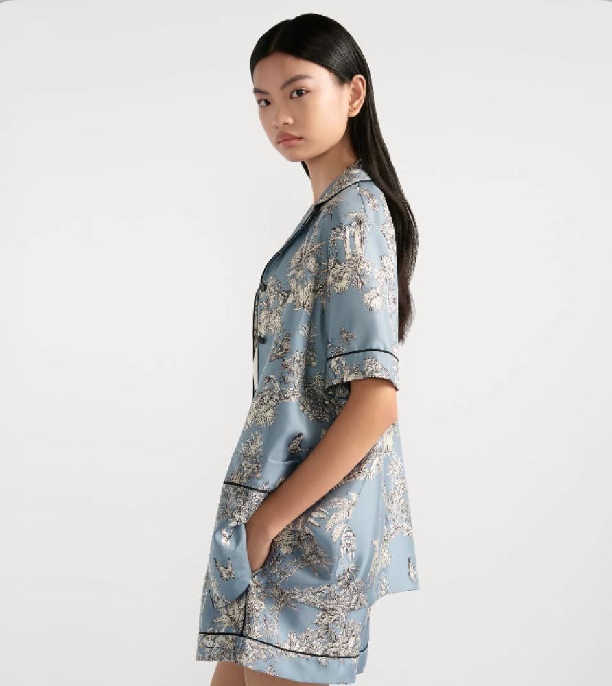 Dior Dioriviera blue butterfly shorts شورت ديور ديوريفيرا أزرق فراشات