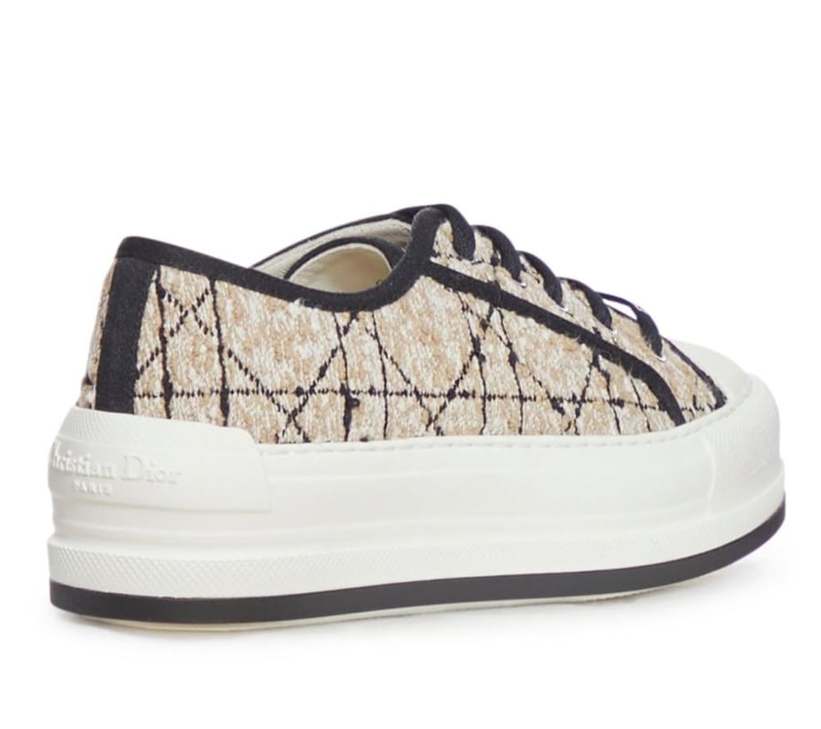 dior tweed sneakers shoes 2025 حذاء ديور سنيكر رياضي تويد بيج أسود