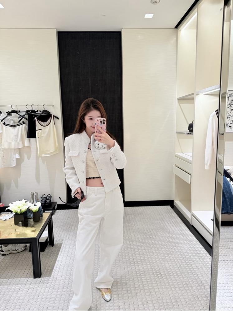 White Tweed Jacket 2026 سترة شانيل تويد ابيض Chanel Spring-Summer 2026