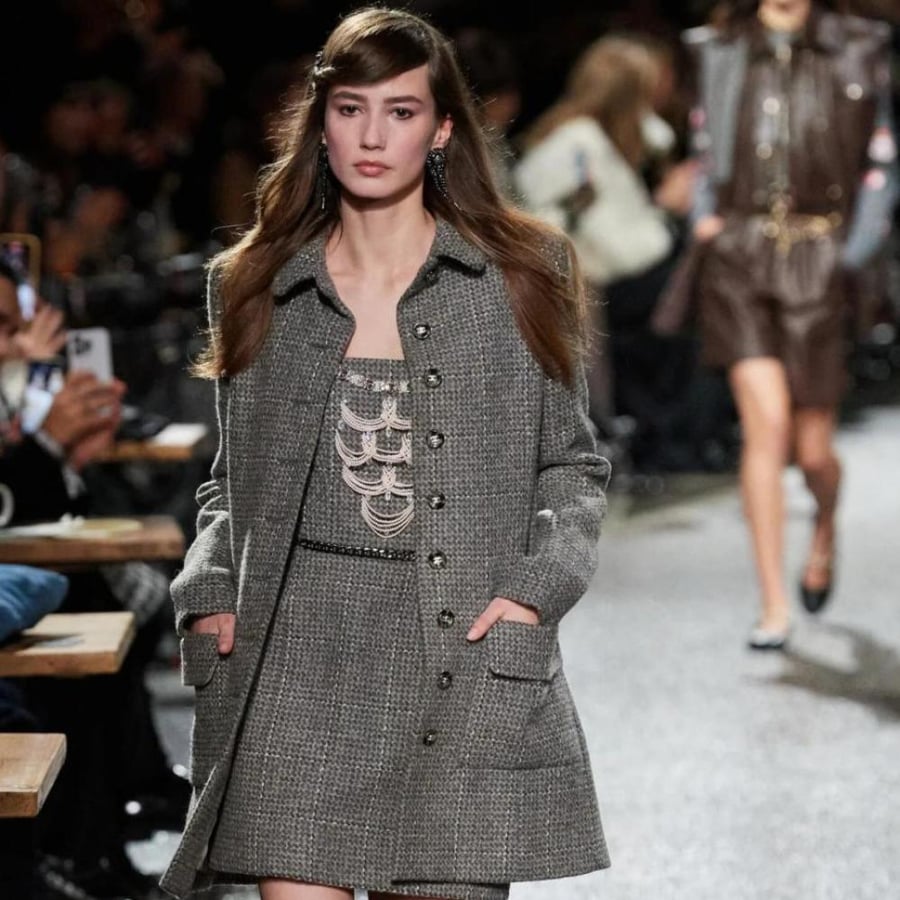 SANDS FERFETCH OUNASS Chanel winter coat كوت شانيل شتوي طويل 2025