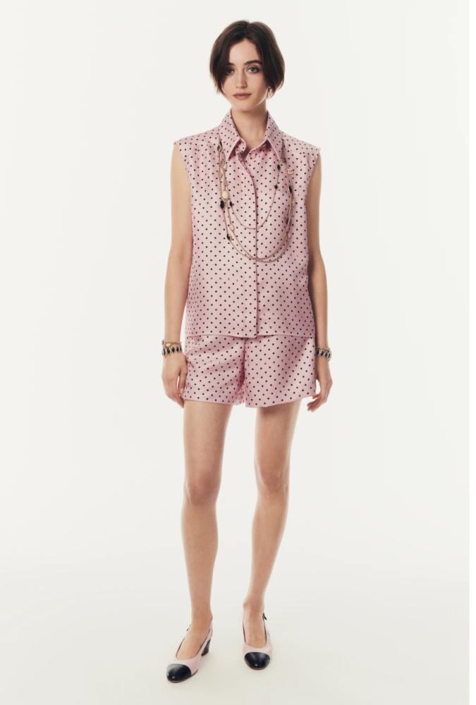 2024 Chanel silk sleeveless top