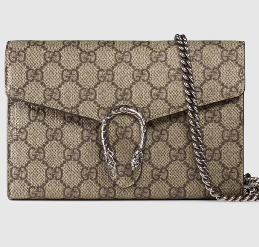 Gucci wallet on chain  محفظة غوتشي على شكل حقيبة بسلسلة GG
