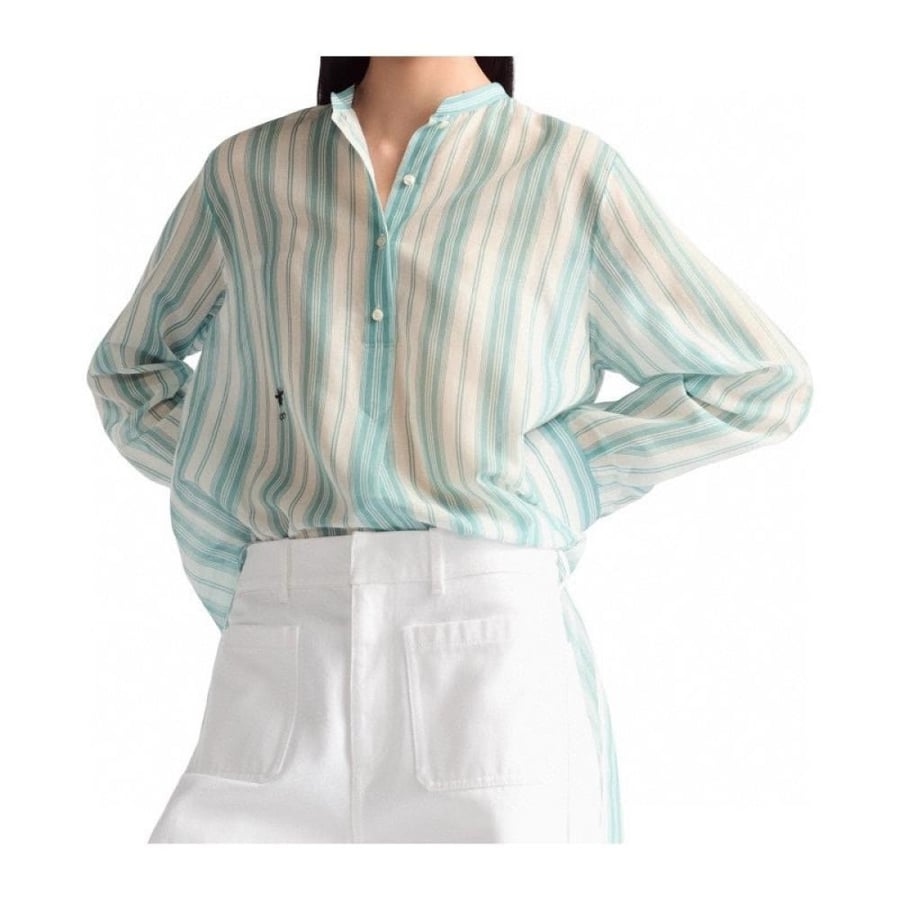 2025 Dior Dioriviera Long Blouse بلوزة ديور يوريفيرا طويله مخطط أخضر