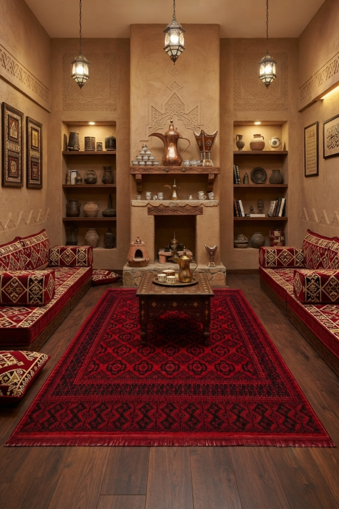سجاد كلاسيك (بخارى) - احمر/اسود