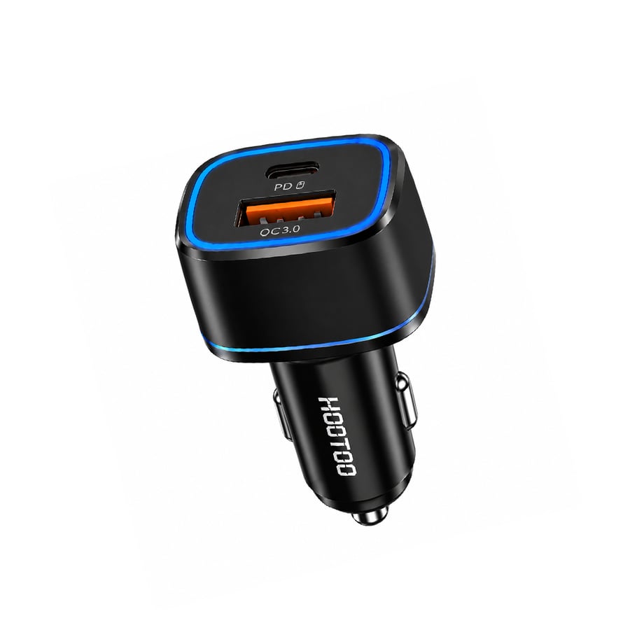 شاحن سيارة هوتو MX010 بمنفذي يو إس بي تايب C (PD) ويو إس بي (QC 3.0) للشحن السريع