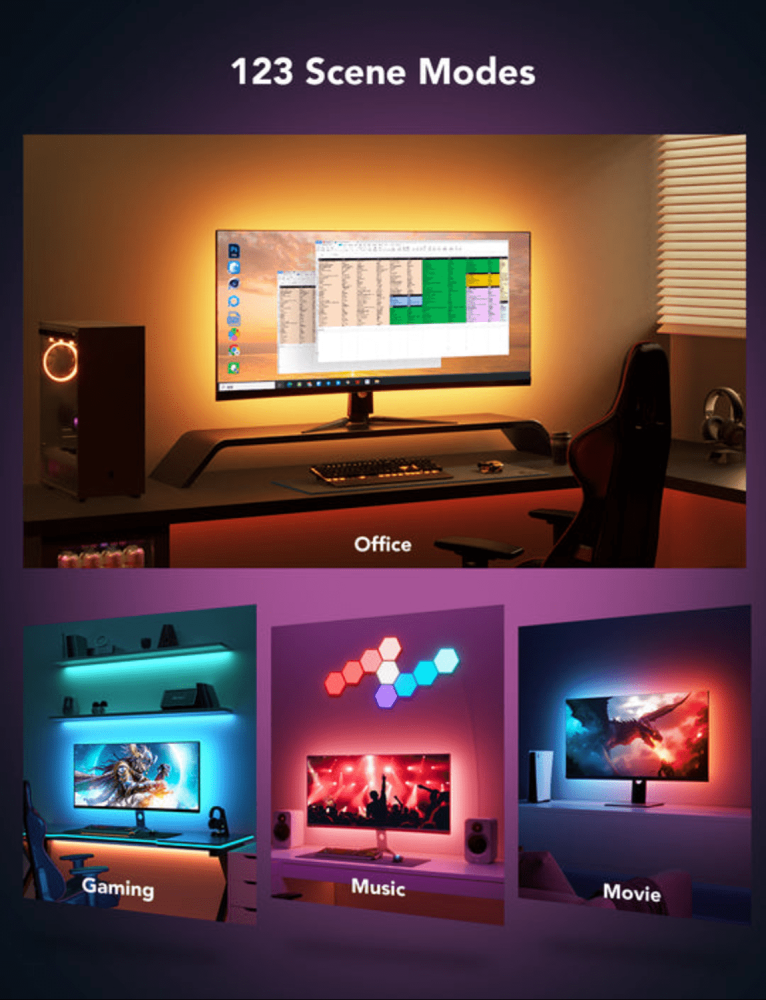 Govee Gaming Light Strip G1 Monitor Backlight for 24-26 Inch