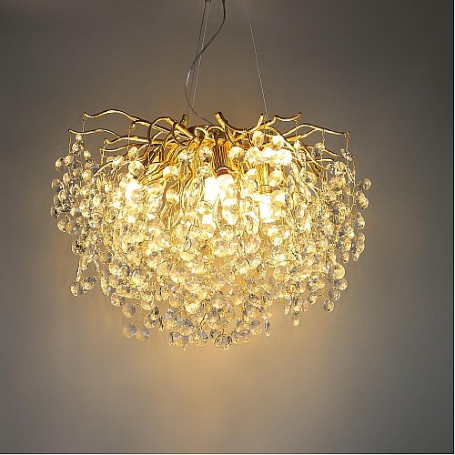 نجف مودرن ذهبي شفاف E14*10L قطر 60. سم HA/C5314/600GD+CL