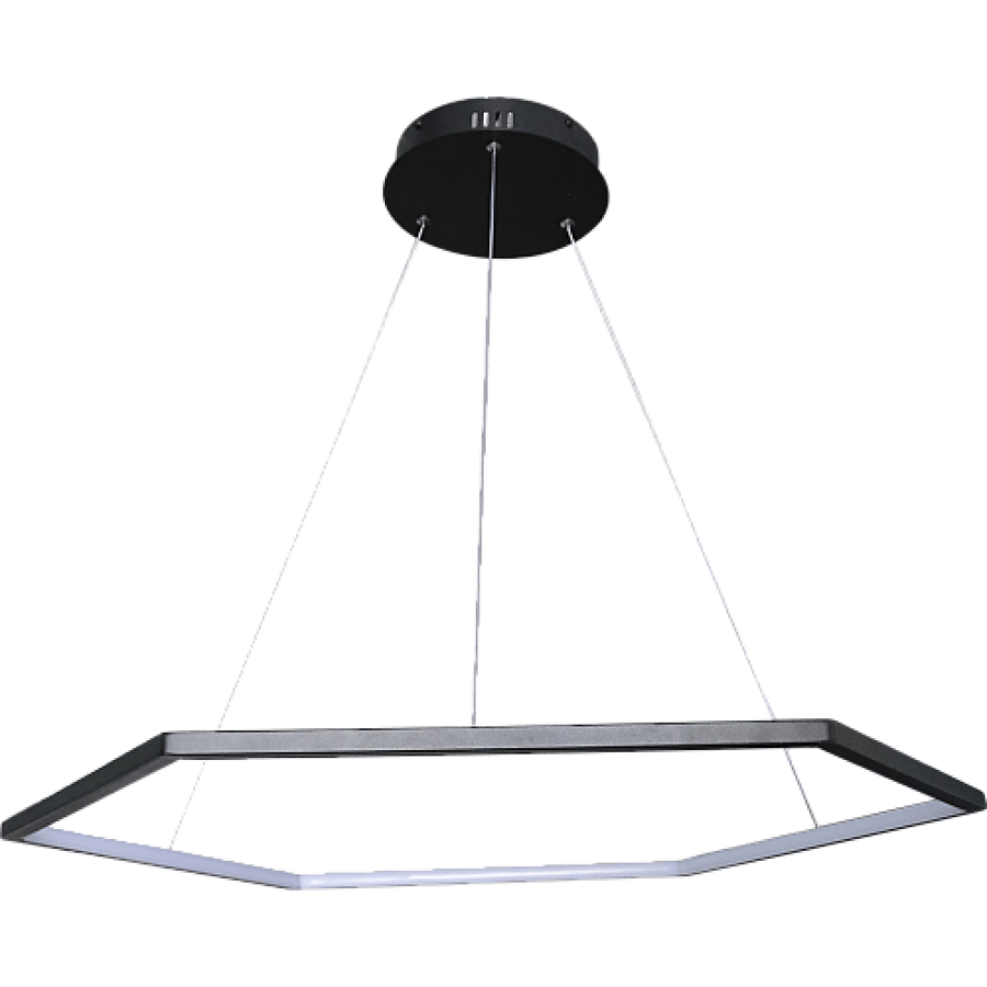 نجف مودرن اسود لون الانارة اصفر 42 واط مقاس 80 سم HA/C5576/80BK+WW