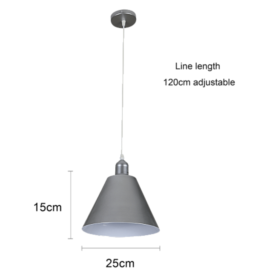 علاقي مودرن فضي مع ابيض E27*1L مقاس 250 ملم HA/C5538/250SL+WH
