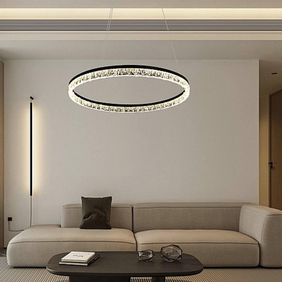 نجف مودرن اسود لون الانارة 3 اضاءات 42 واط HA/D6003/600BK+3CO